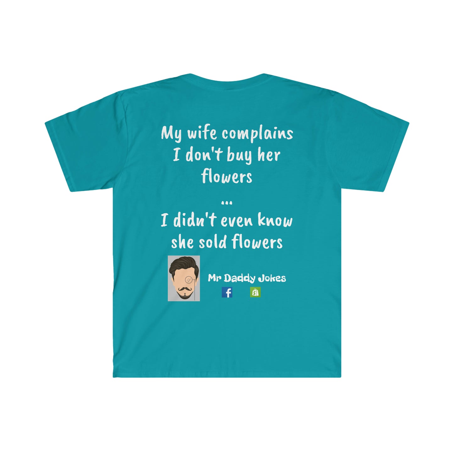 Unisex Softstyle T-Shirt - Wife Flowers - Dark Colors