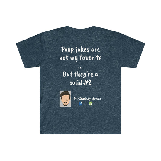 Unisex Softstyle T-Shirt - Poop Joke - Dark Colors
