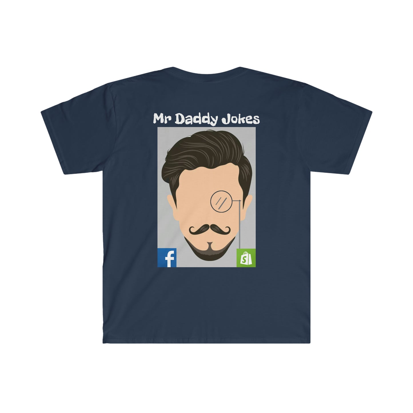 Unisex Softstyle T-Shirt - Mr Daddy Jokes Logo - Dark Colors