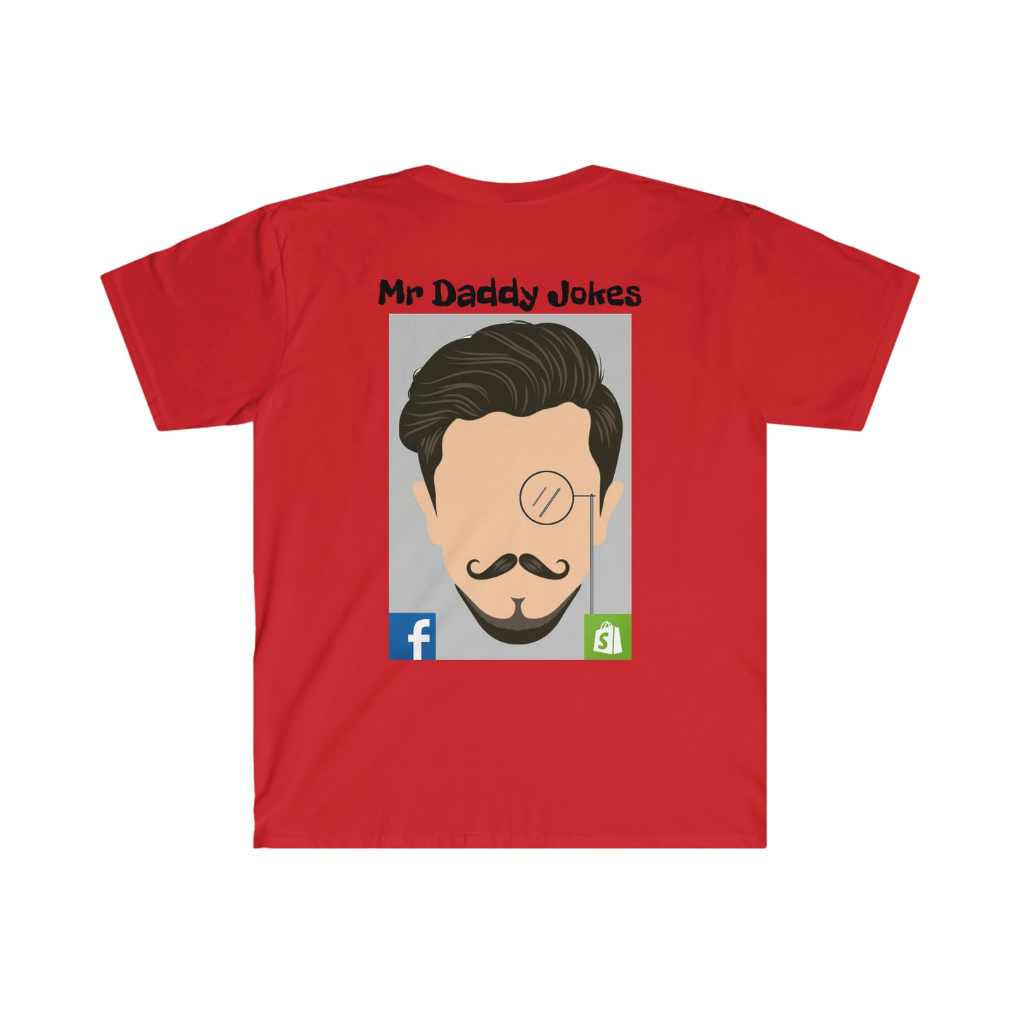 Unisex Softstyle T-Shirt - Mr Daddy Jokes Logo - Light Colors