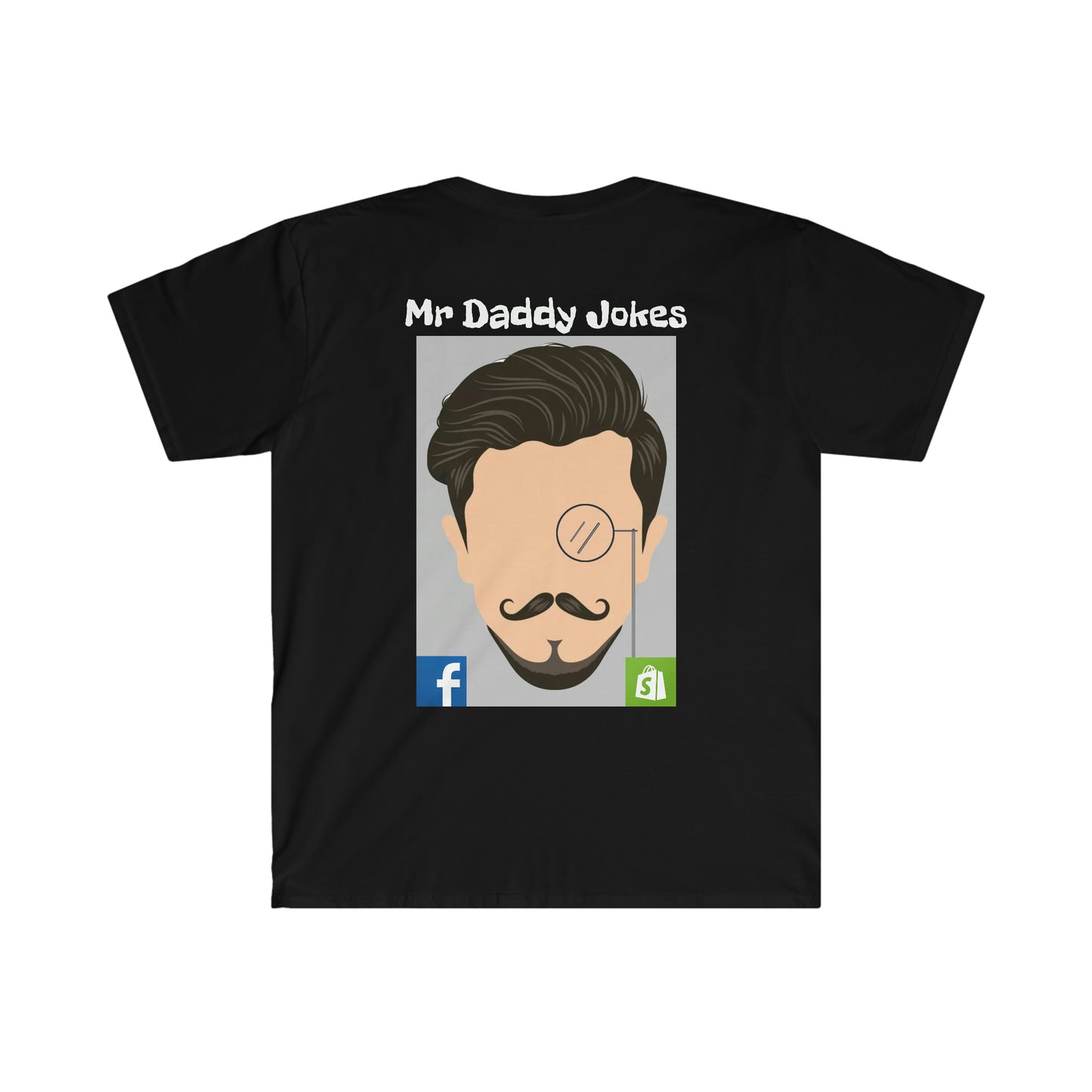 Unisex Softstyle T-Shirt - Mr Daddy Jokes Logo - Dark Colors