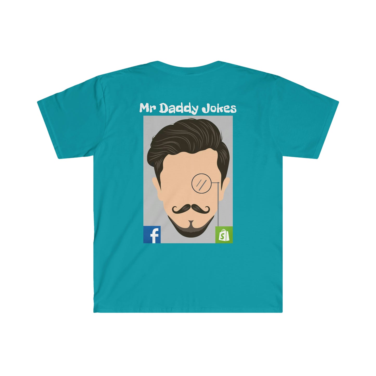 Unisex Softstyle T-Shirt - Mr Daddy Jokes Logo - Dark Colors