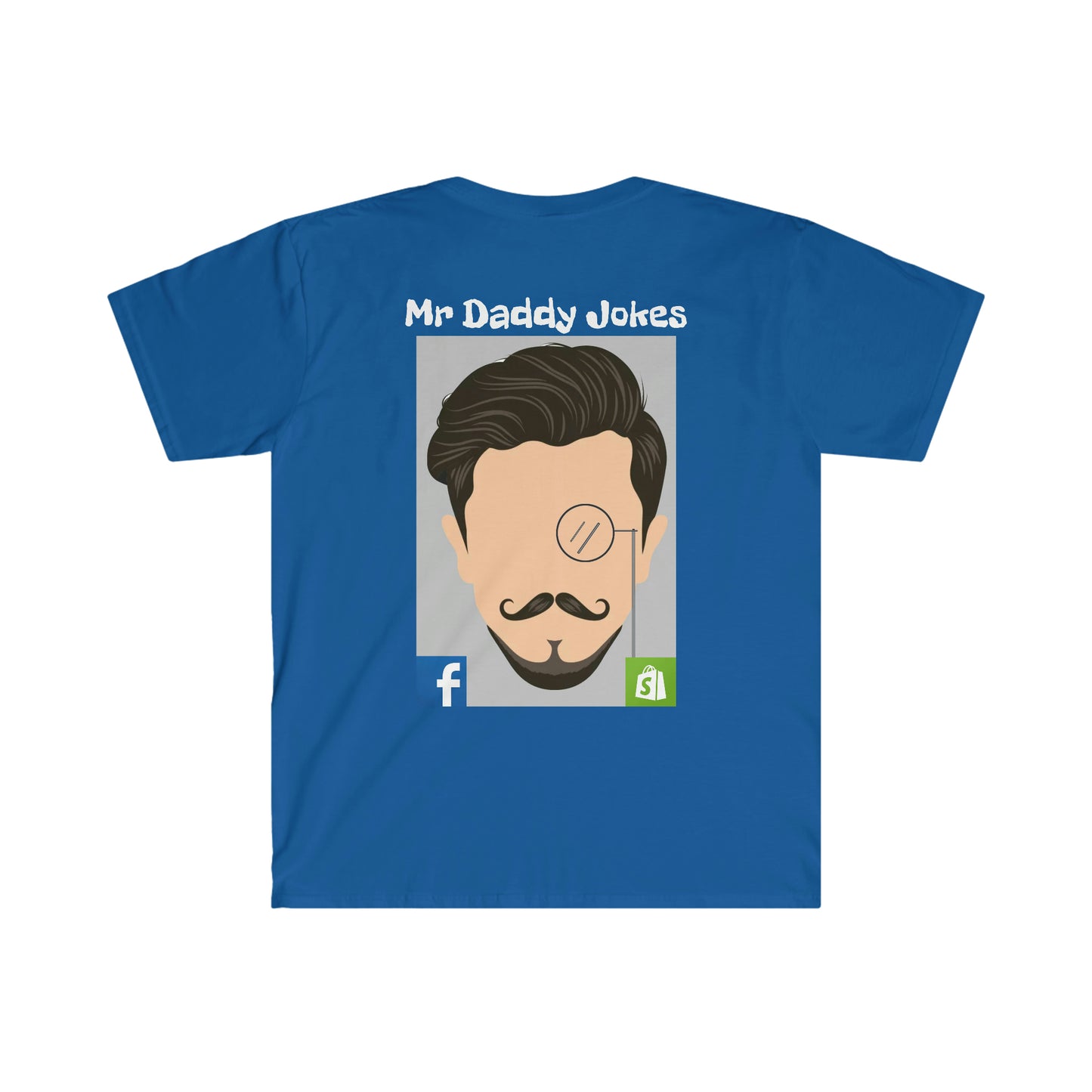Unisex Softstyle T-Shirt - Mr Daddy Jokes Logo - Dark Colors
