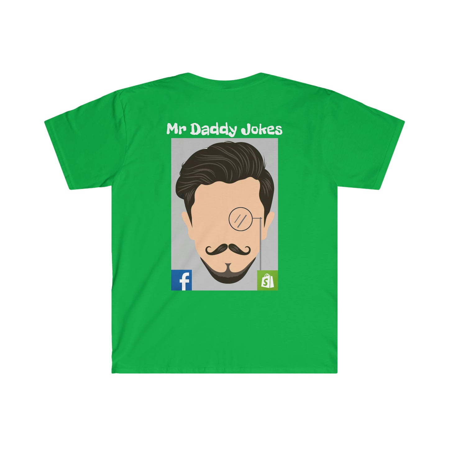 Unisex Softstyle T-Shirt - Mr Daddy Jokes Logo - Dark Colors