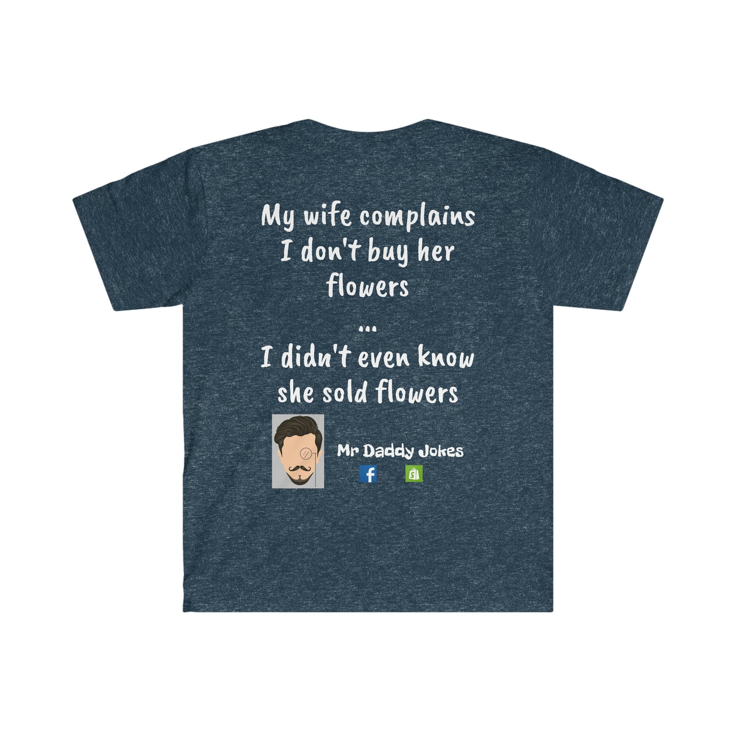 Unisex Softstyle T-Shirt - Wife Flowers - Dark Colors