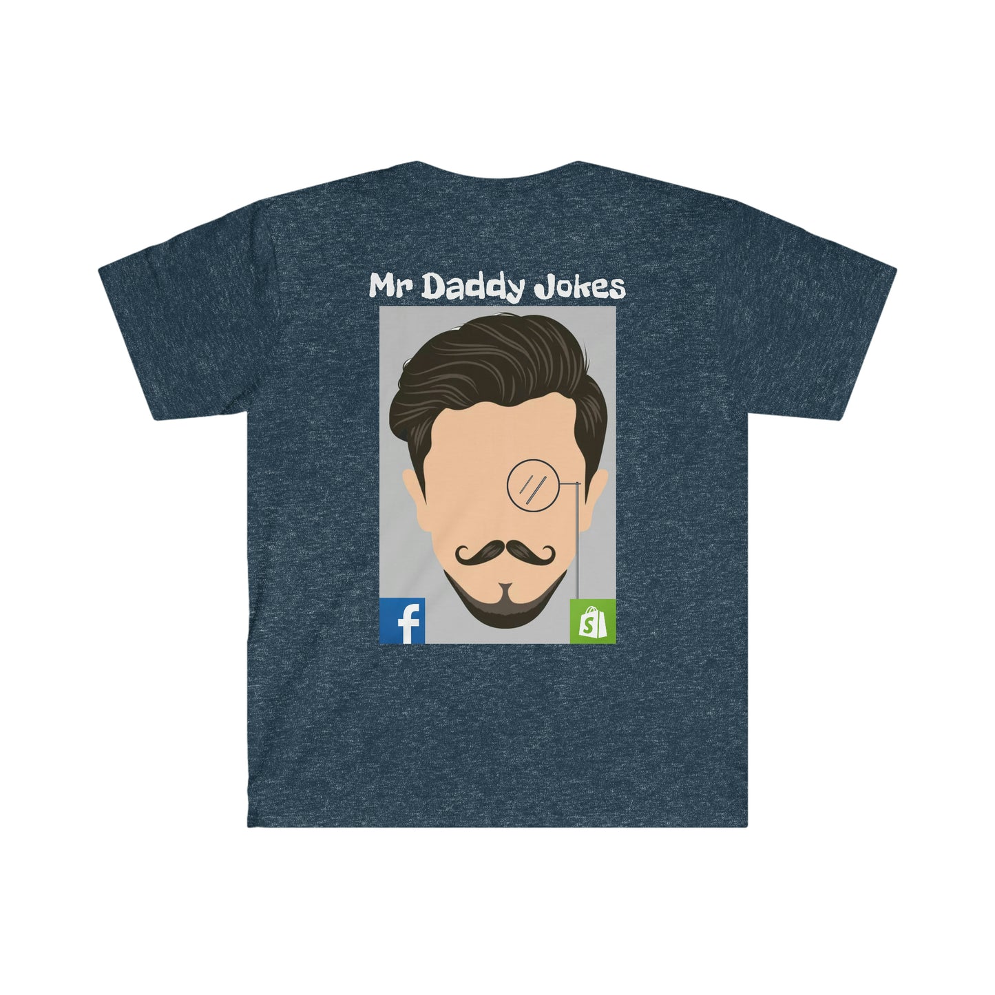 Unisex Softstyle T-Shirt - Mr Daddy Jokes Logo - Dark Colors