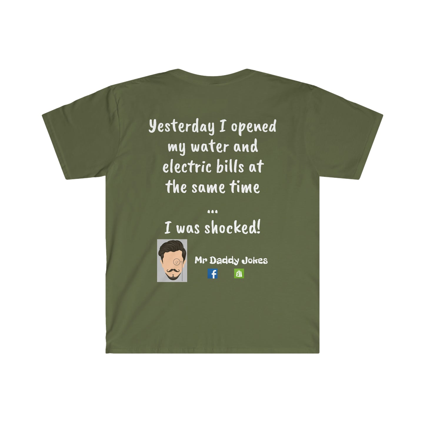 Unisex Soft Style T-Shirt - Utility Bills - Dark Colors